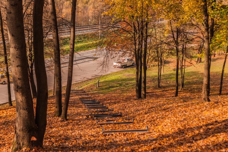 Tvarkomas Jiesios piliakalnis