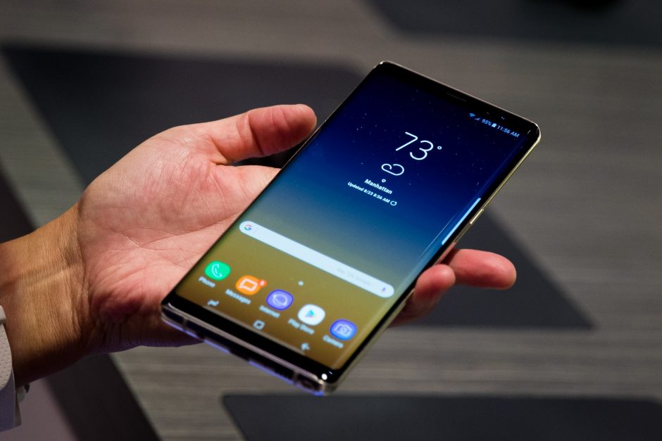 Baltijos šalyse susidomėjimas „Samsung Galaxy Note 8“ – didžiulis