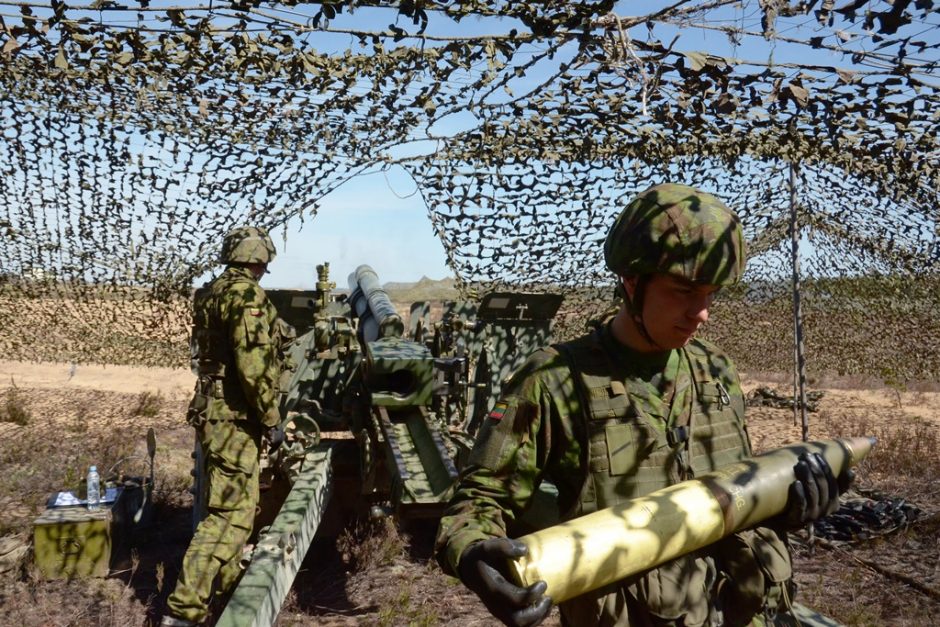 Lietuvos kariai dalyvaus ugnies paramos pratybose Vokietijoje