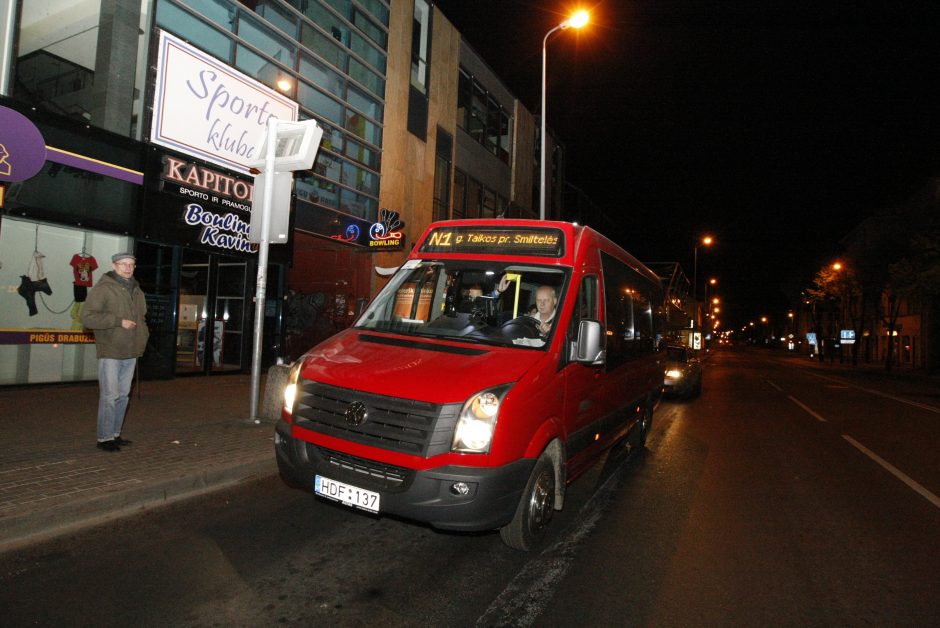 Uostamiesčio naktiniame autobuse daugėja keleivių