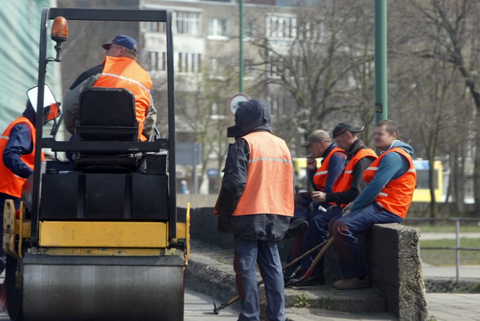 Centrinėje gatvėje – remonto darbai