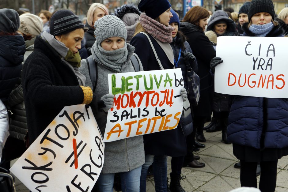 Tarp mokytojų streiką paskelbusios profsąjungos darbuotojų – „valstiečių