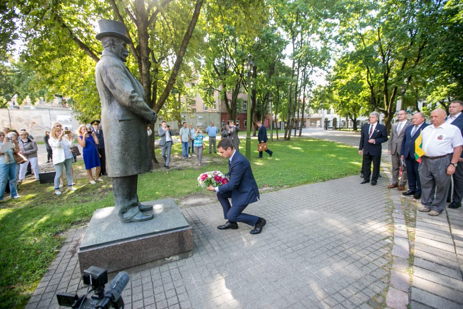 Ukrainos Nepriklausomybės dienos paminėjimas Istorinės Prezidentūros sodelyje