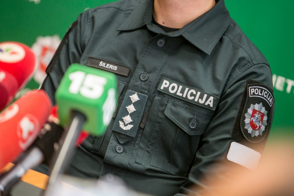 Spaudos konferencija dėl korupcijos skandalo Kauno policijoje