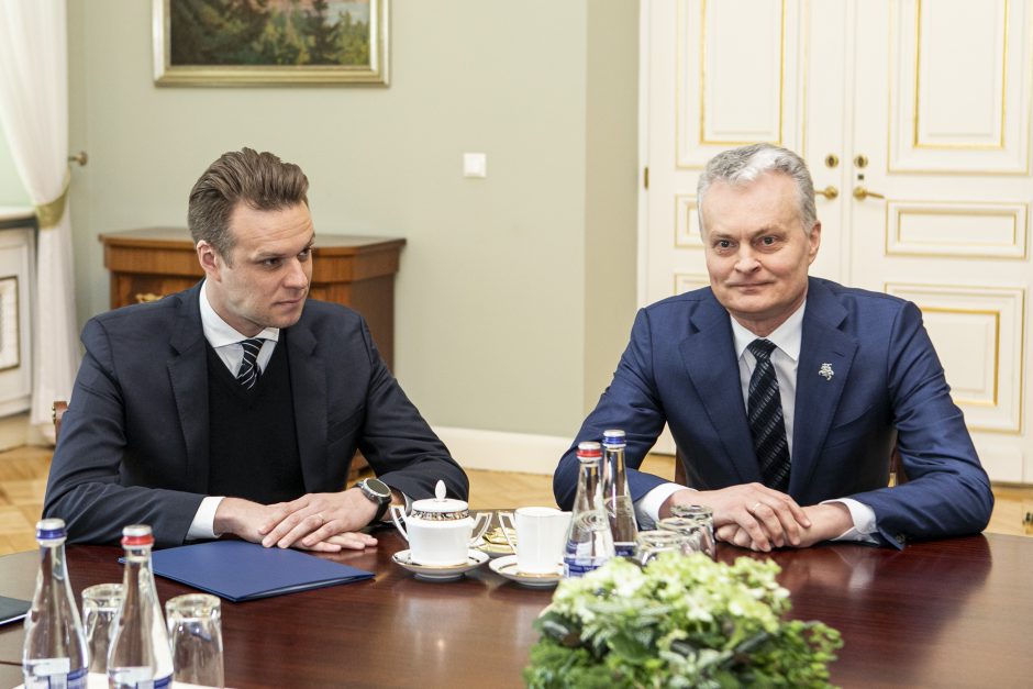 G. Nausėdos ir G. Landsbergio susitikimas