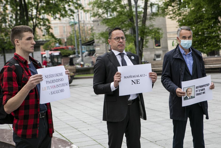 Sąjūdžio prieš Astravo AE protesto akcija