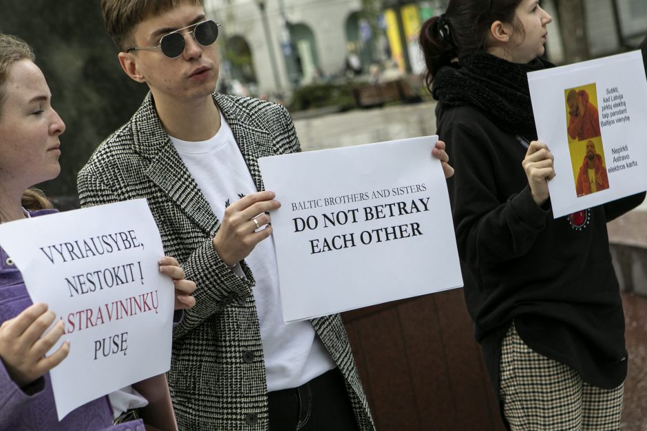 Sąjūdžio prieš Astravo AE protesto akcija