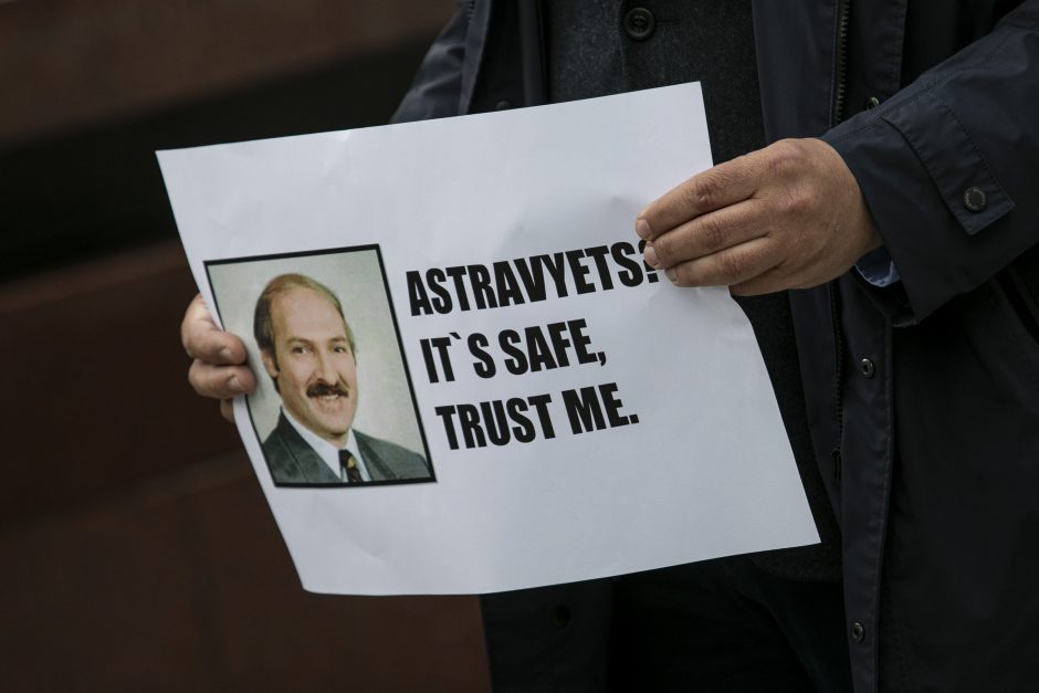 Sąjūdžio prieš Astravo AE protesto akcija