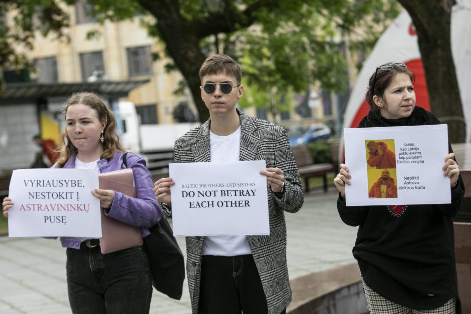 Sąjūdžio prieš Astravo AE protesto akcija