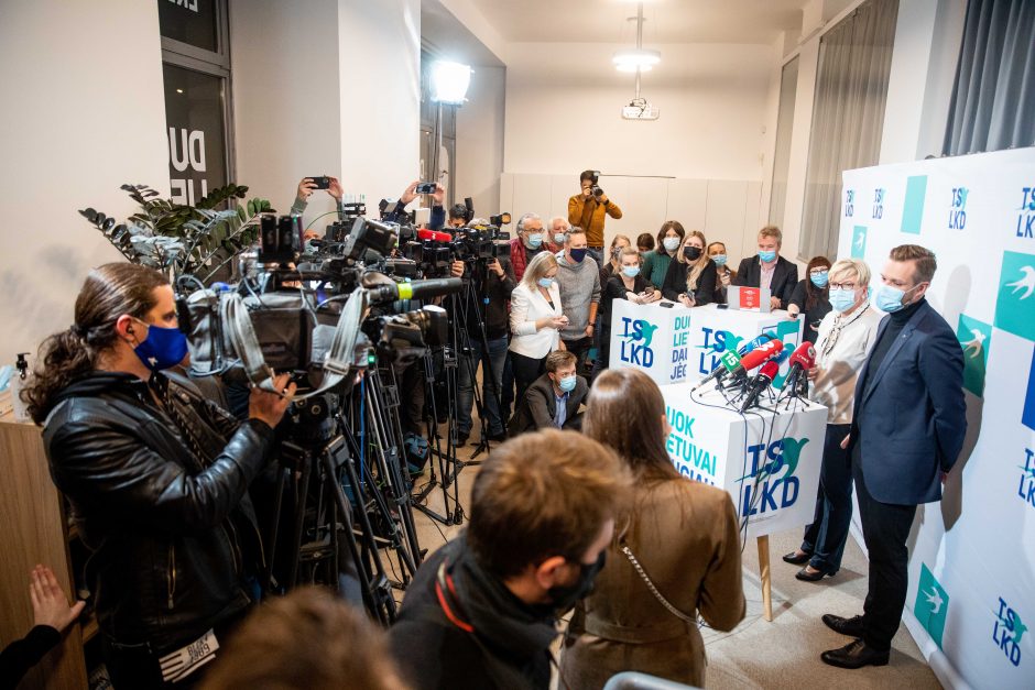 I. Šimonytės ir G. Landsbergio spaudos konferencija