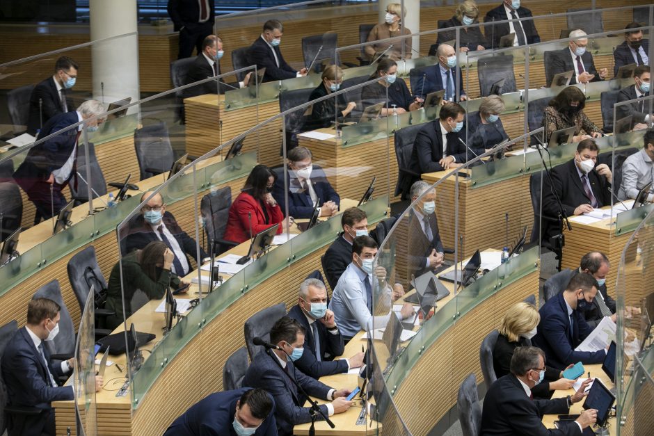 Seimo posėdis dėl 2021 metų biudžeto