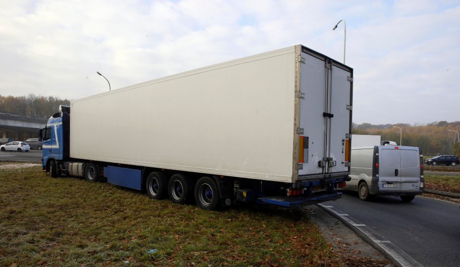 Protestuojantys Belgijos vairuotojai blokavo greitkelį