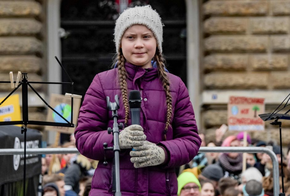16-metė Švedijos klimato aktyvistė – kandidatė Nobelio taikos premijai gauti