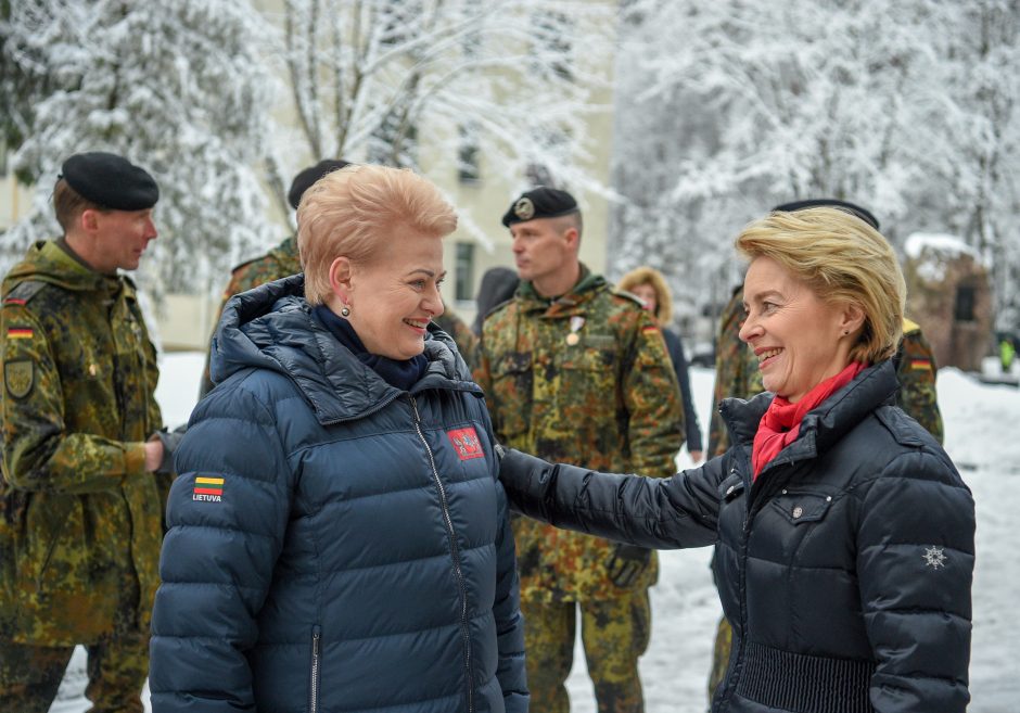 D. Grybauskaitės susitikimas su Vokietijos gynybos ministre