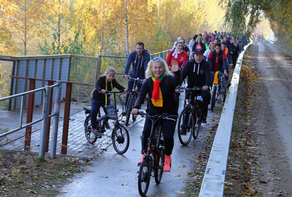 Dviračių žygis: įspūdingiausi vaizdai – nuo Pyplių piliakalnio