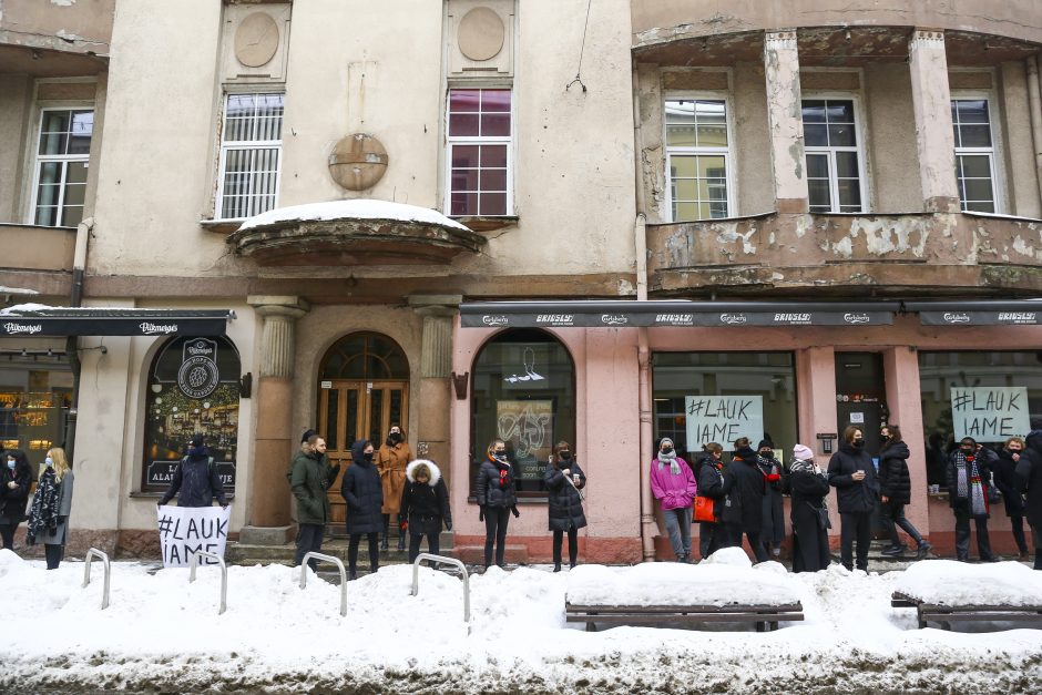 Lietuvoje protestavo barai, klubai ir restoranai