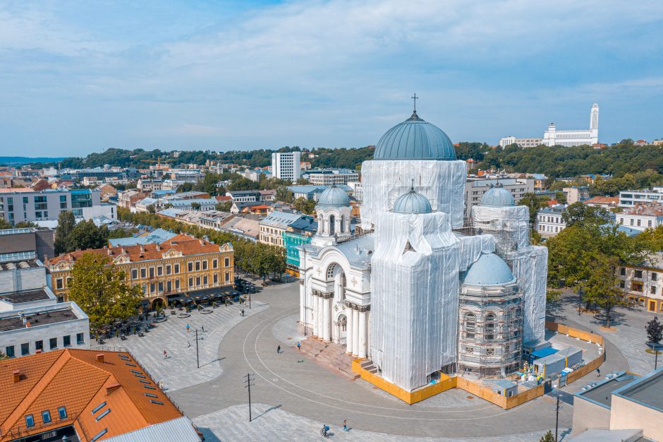 Atsinaujina vienas ryškiausių Kauno architektūrinių akcentų