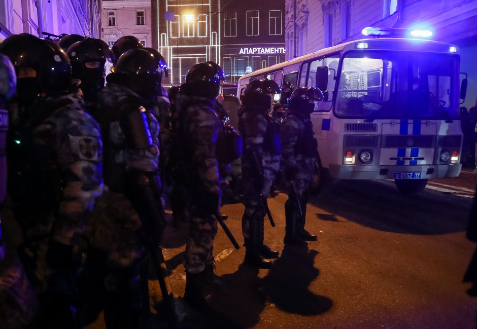 Rusijoje tęsiasi A. Navalno šalininkų protestai