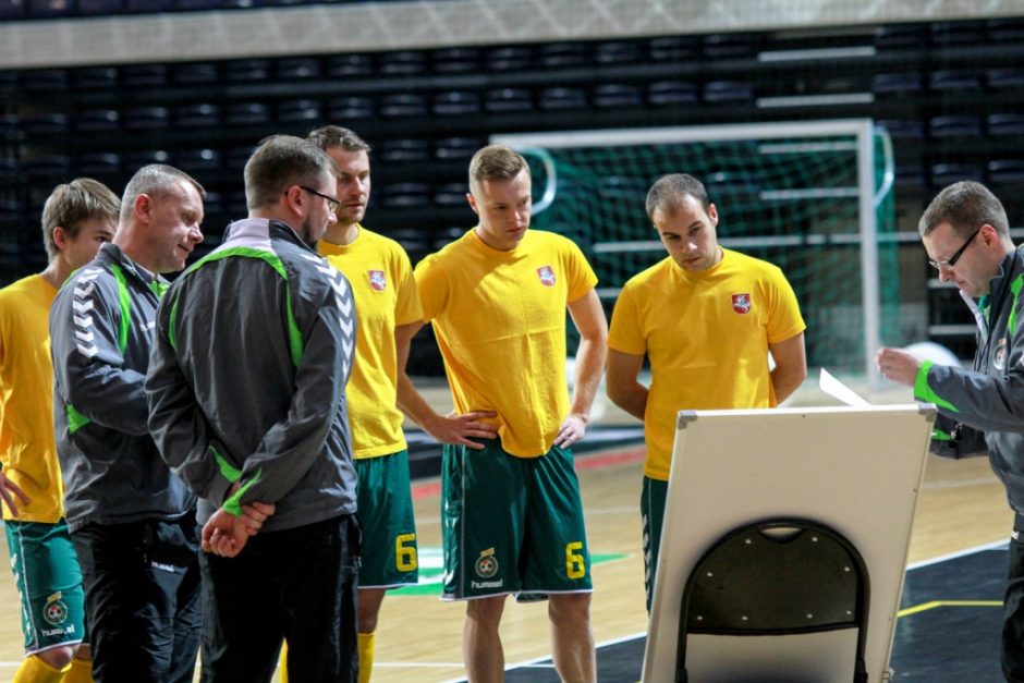 Lietuvos rinktinė pergale pradėjo salės futbolo Baltijos taurės turnyrą Kėdainiuose