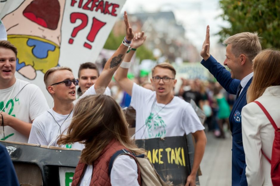 Sostinės meras Rugsėjo 1-ąją kvietė jaunimą savo idėjas įgyvendinti Vilniuje