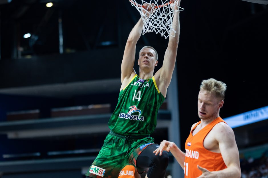 Kontrolinės krepšinio rungtynės: Lietuva – Nyderlandai 94:68