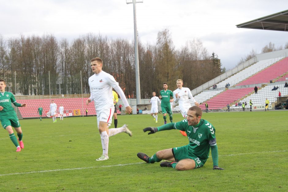 A lyga: „Kauno Žalgiris“ Marijampolėje taškų neiškovojo