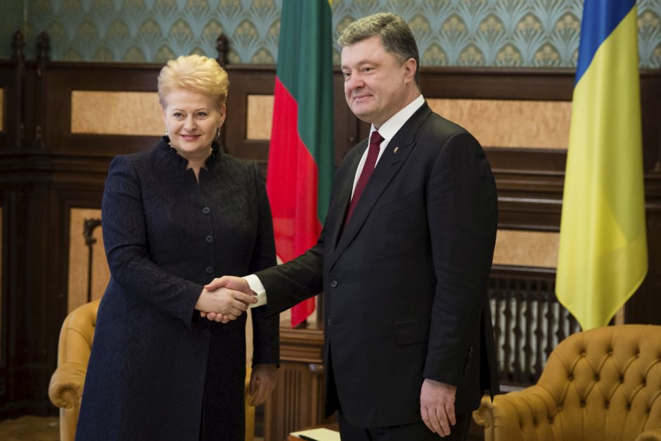Į Lietuvą atvyko Ukrainos prezidentas P. Porošenka