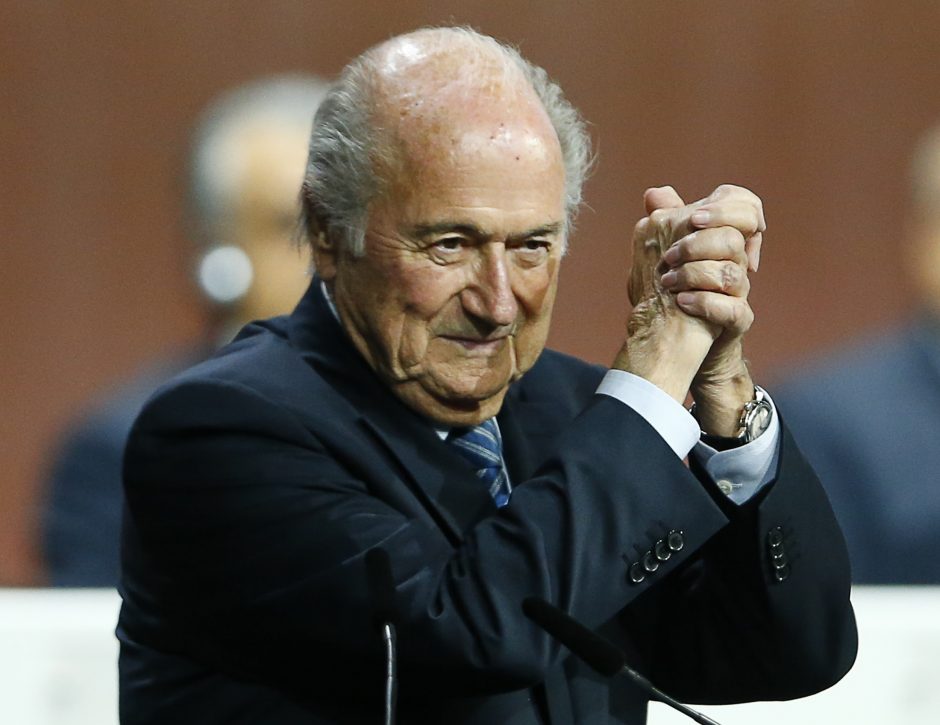 FIFA prezidentu perrinktas S. Blatteris