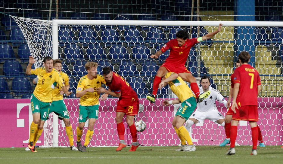 UEFA Tautų lyga: Juodkalnija – Lietuva 2:0