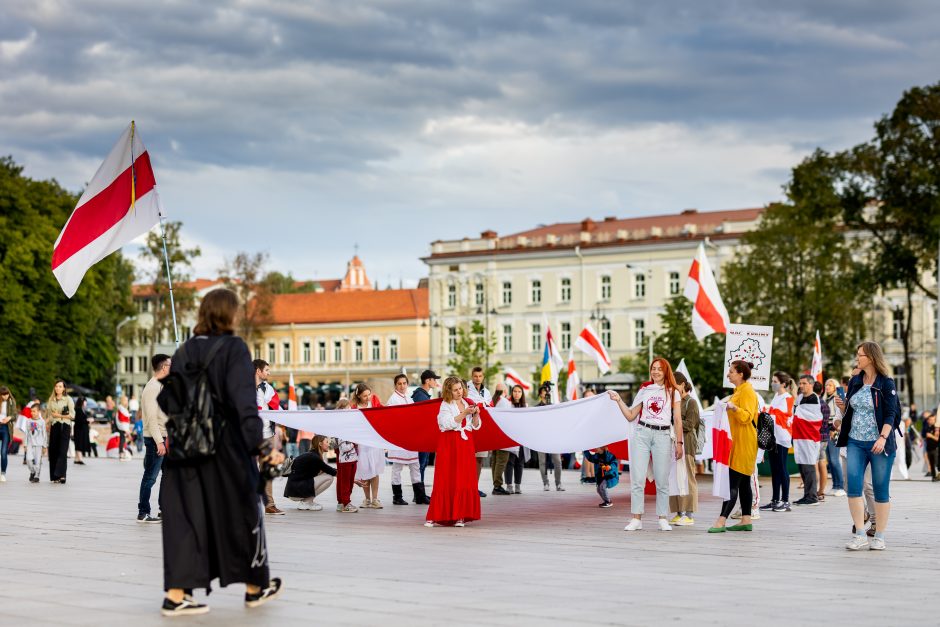 Orumo žygis nuo Katedros aikštės iki Baltarusijos ambasados