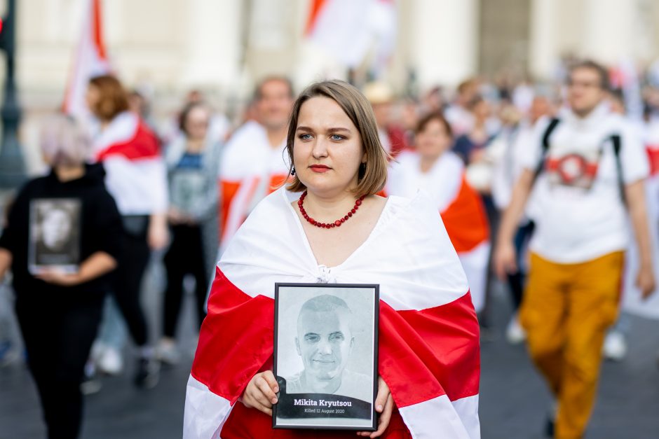 Orumo žygis nuo Katedros aikštės iki Baltarusijos ambasados