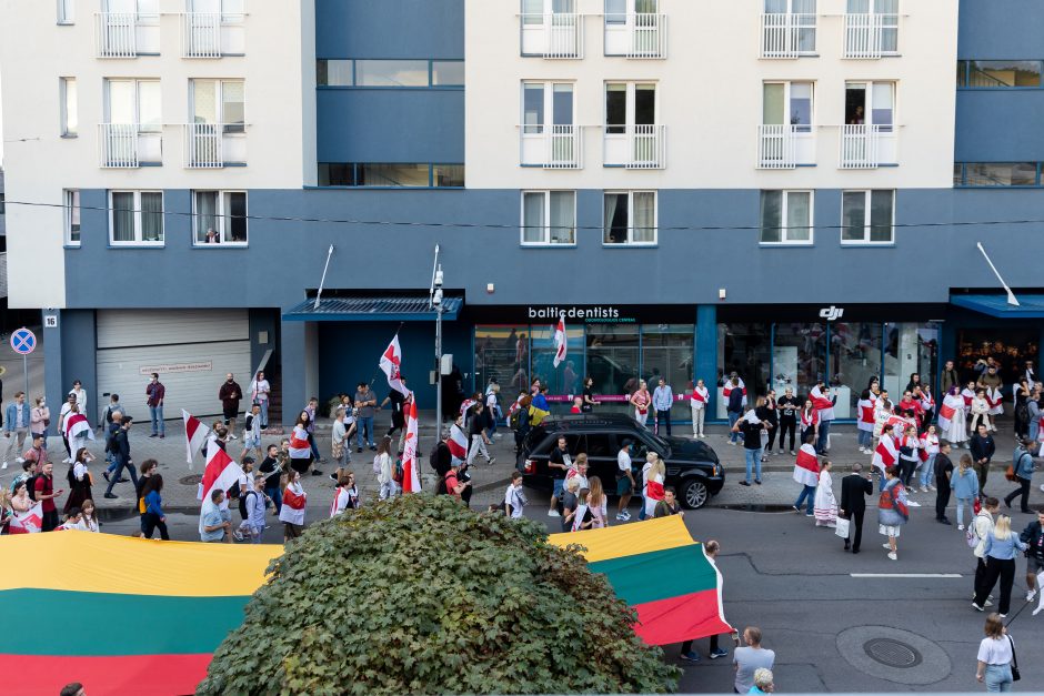 Orumo žygis nuo Katedros aikštės iki Baltarusijos ambasados