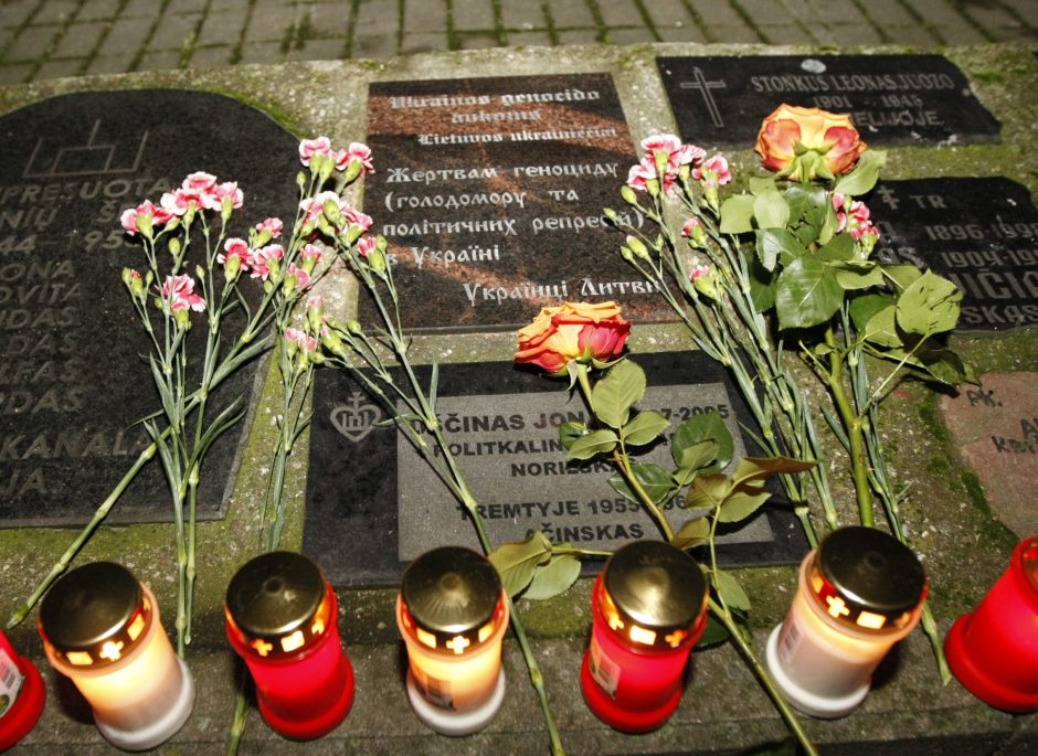 Klaipėdiečiai paminėjo Ukrainos tragedijos metines