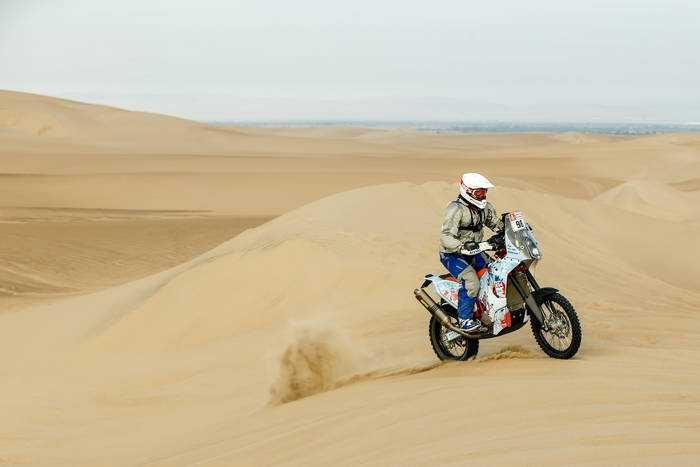 Motociklininkas B. Bardauskas įveikė trečiąjį Dakaro ralio etapą