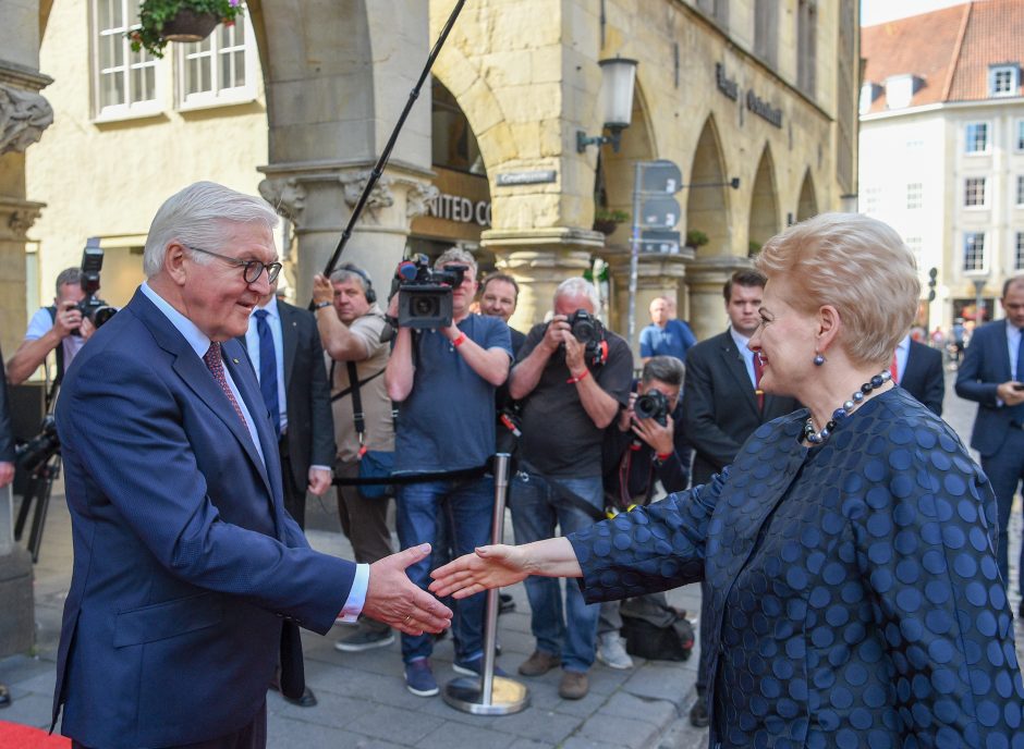 Prezidentė atsiėmė Vestfalijos taikos premiją