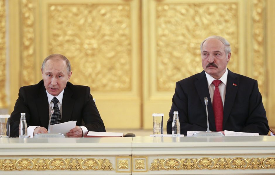 A. Lukašenkai įteiktas Rusijos Šv. Aleksandro Neviškio ordinas