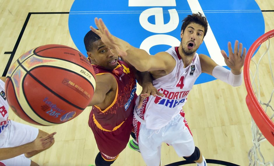 Kroatijos krepšininkai po pertraukos sutaršė Makedonijos rinktinę