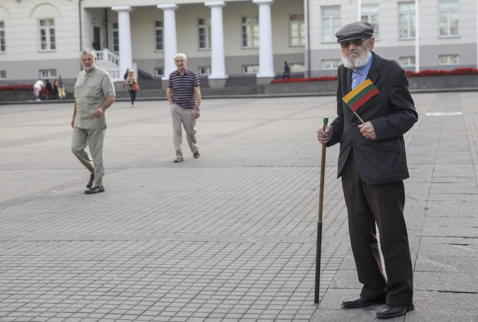 Mitingas S. Daukanto aikštėje