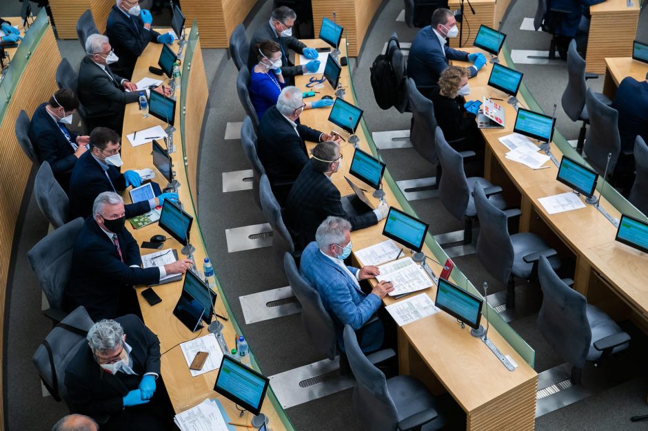 Seimas pritarė iniciatyvoms dėl 2022 metų