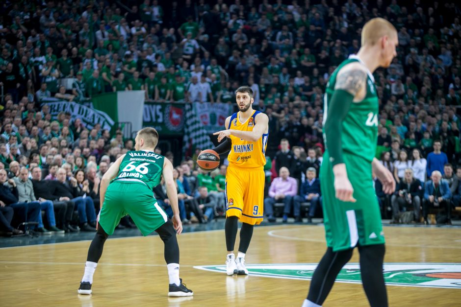 „Žalgiris“ po atkaklios kovos nusileido „Chimki“ krepšininkams