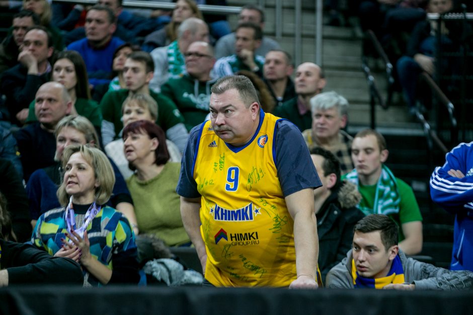 „Žalgiris“ po atkaklios kovos nusileido „Chimki“ krepšininkams