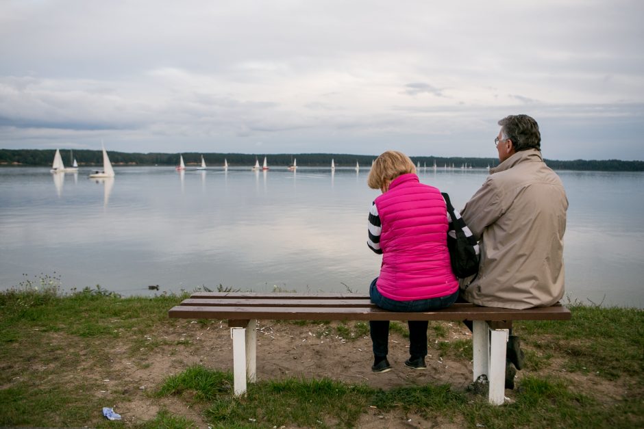 Buriuotojų dieną Kauno mariose surengtas jachtų paradas