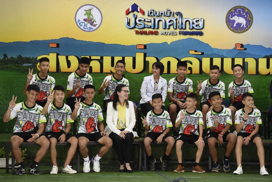 Iš urvo Tailande išgelbėti berniukai: tai stebuklas