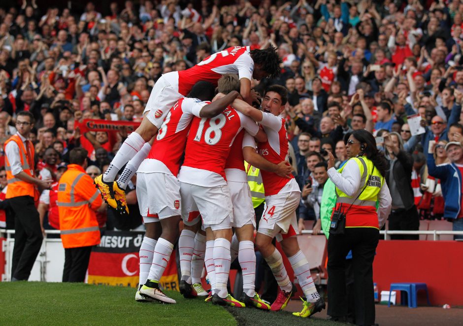 „Arsenal“ klubas Anglijos lygos sidabrą iškovojo po 11 metų pertraukos
