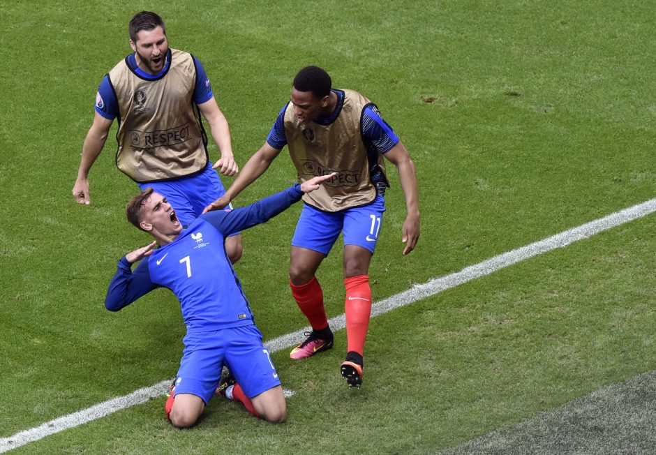 A. Griezmanno šou Prancūziją išvedė į „Euro 2016“ ketvirtfinalį