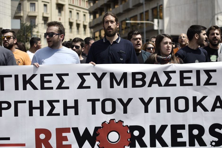 Tarptautinę darbo dieną pasaulyje – audringos demonstracijos