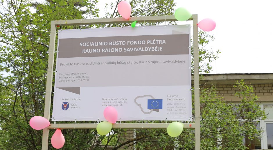 Kauno rajono savivaldybė stato socialinį būstą