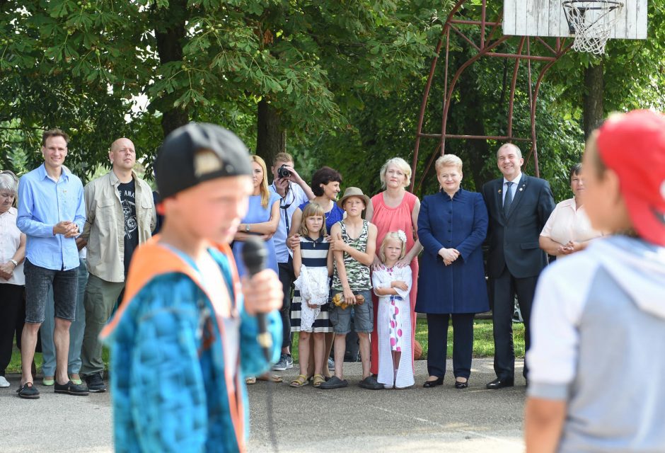 Prezidentė išgirdo Tulpiakiemio pagalbos šauksmą