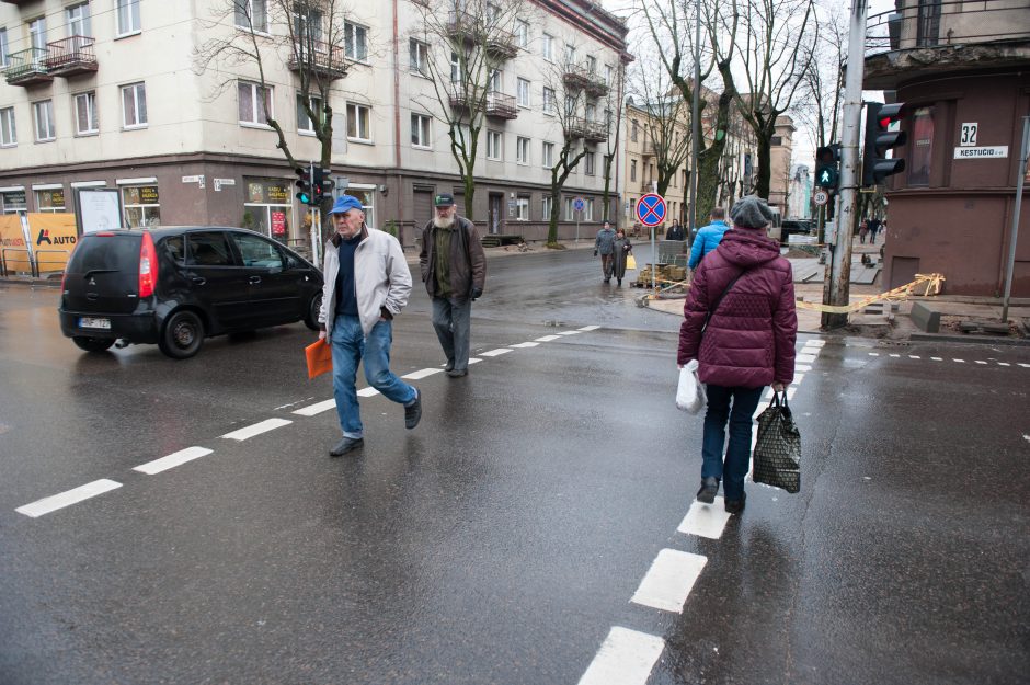 A. Mickevičiaus gatvės rekonstrukcija beveik baigta: persodinami medžiai