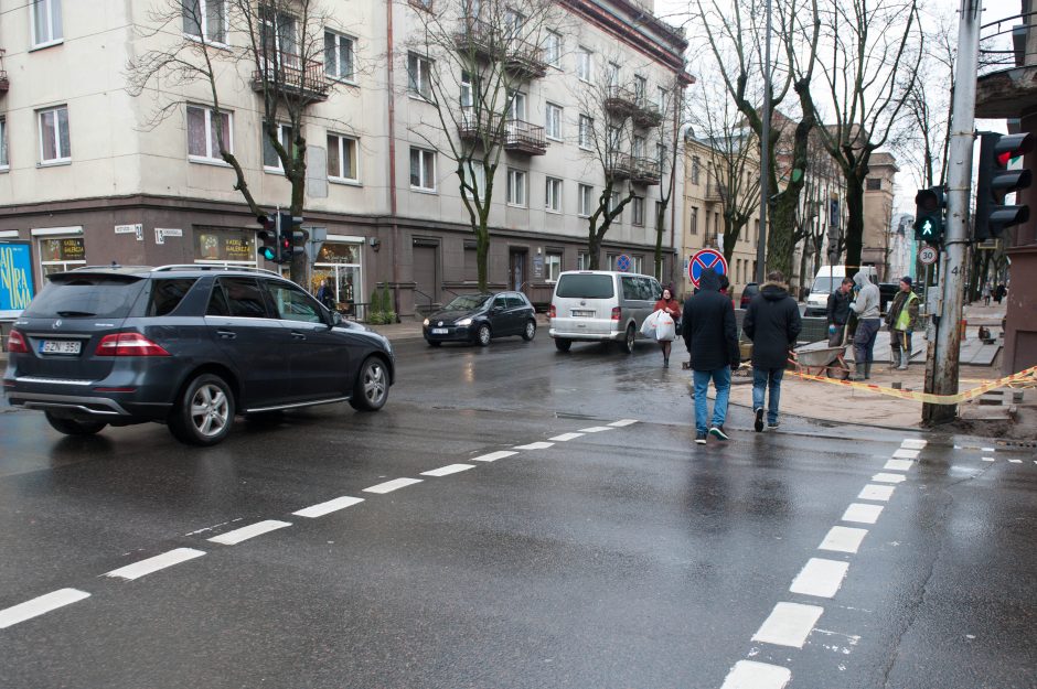 A. Mickevičiaus gatvės rekonstrukcija beveik baigta: persodinami medžiai